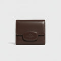 Coach Eliza Small Brown Leather Snap Wallet