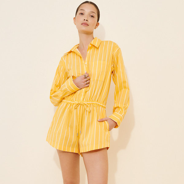 Pistola Amelie Papaya Stripe Romper Size XS