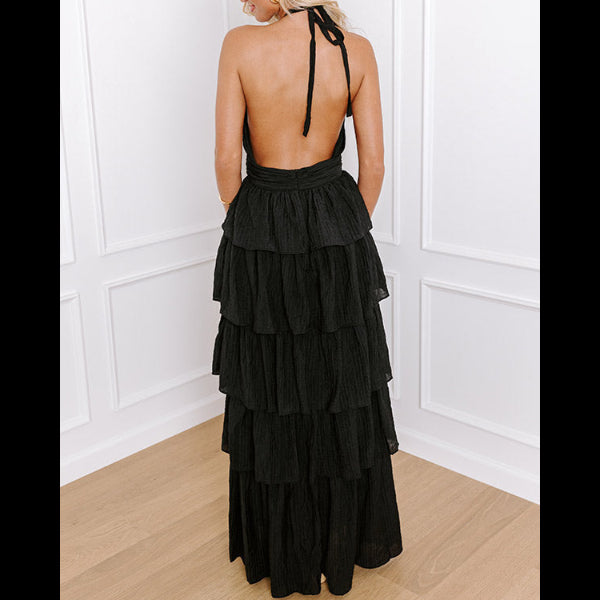 Mable Ruso Tiered Midi Dress Size S