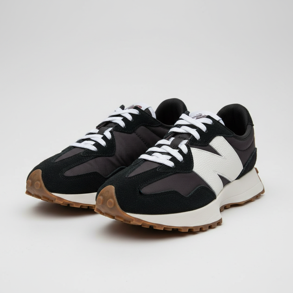 New Balance 327 Black/White Sneakers Size 6