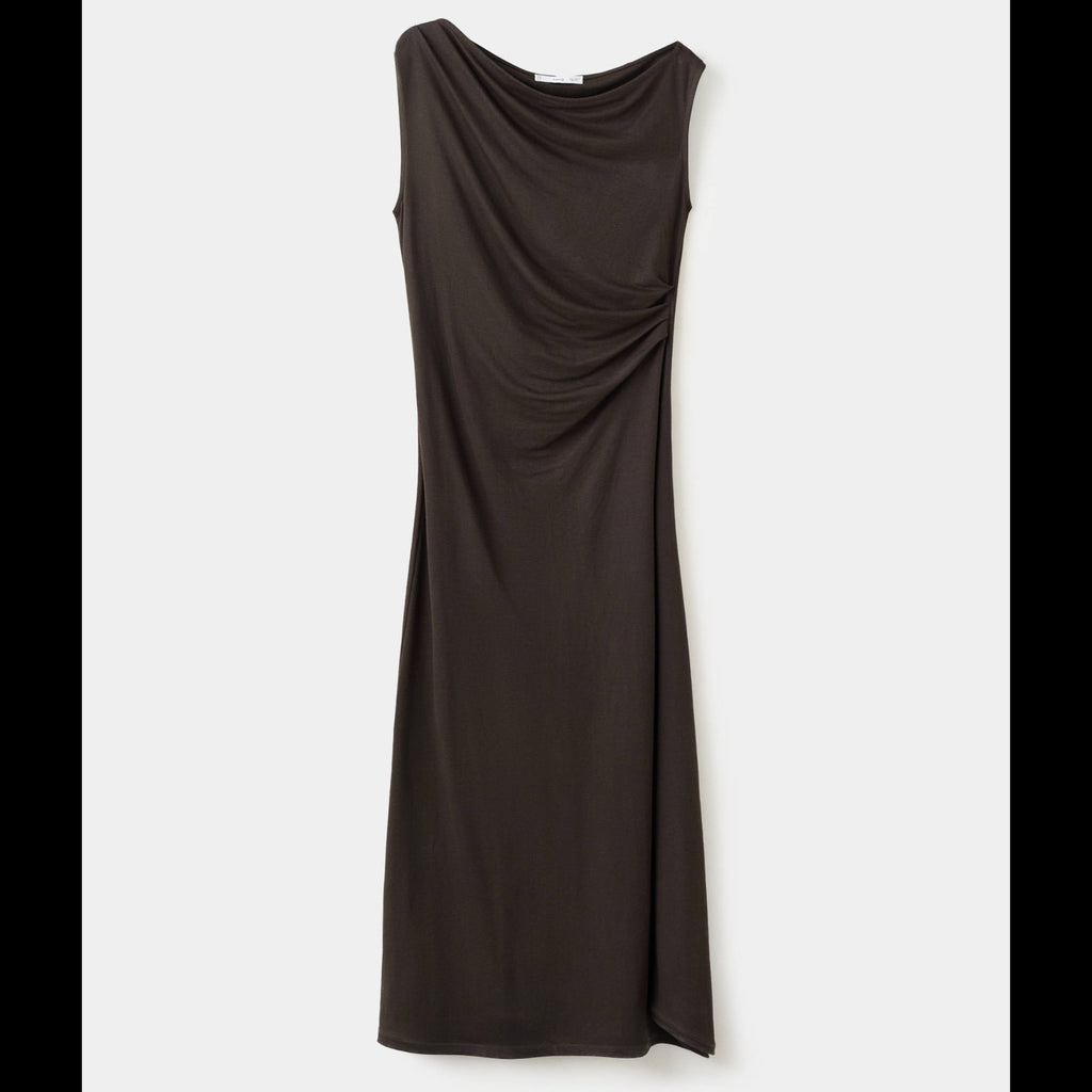 MNG (Mango) Sleeveless Ruched Midi Dress Size 4