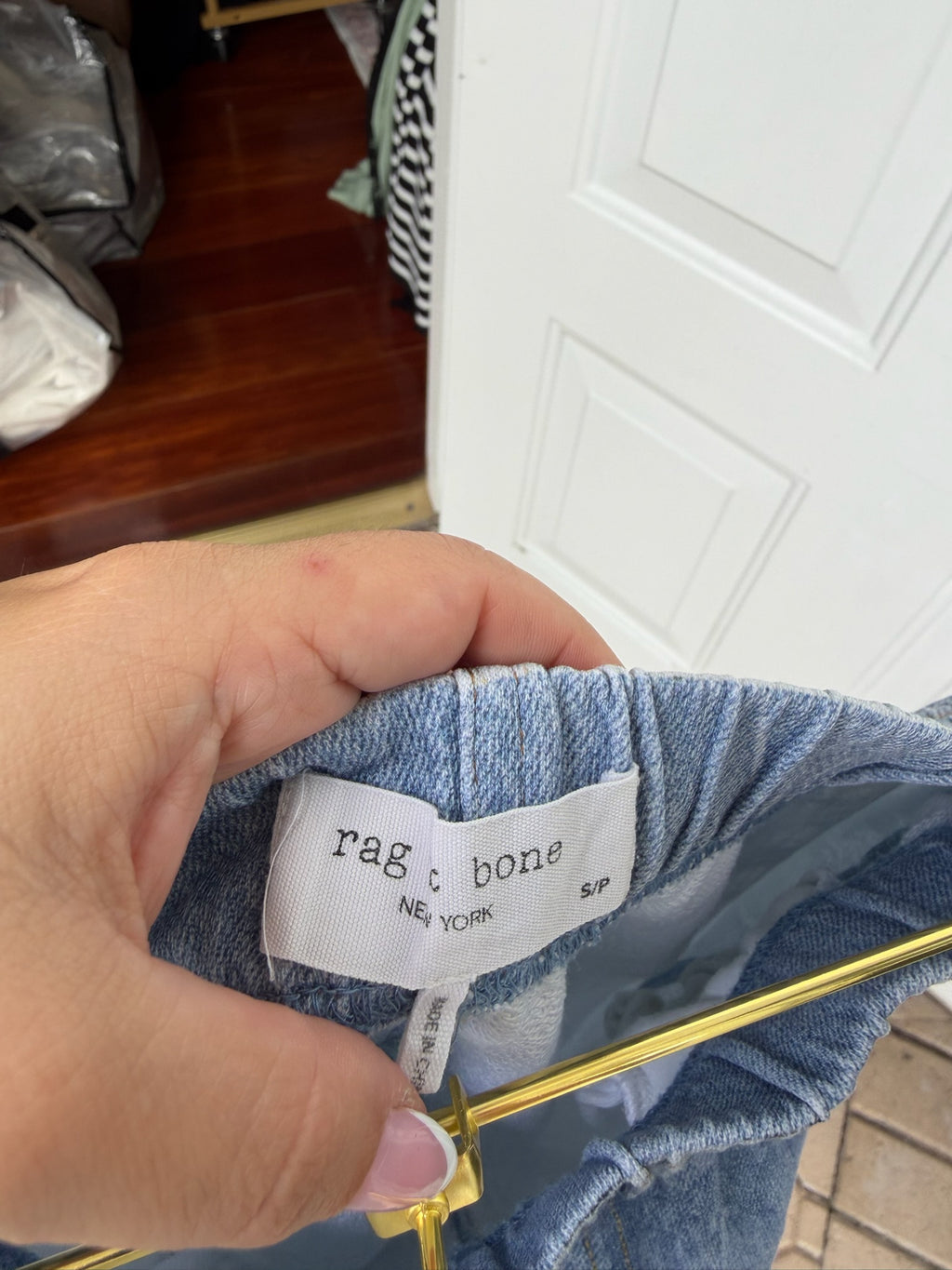 Rag & Bone Miramar High Waist French Terry Jogger Jeans Size S | Women's Designer Jogger Jeans