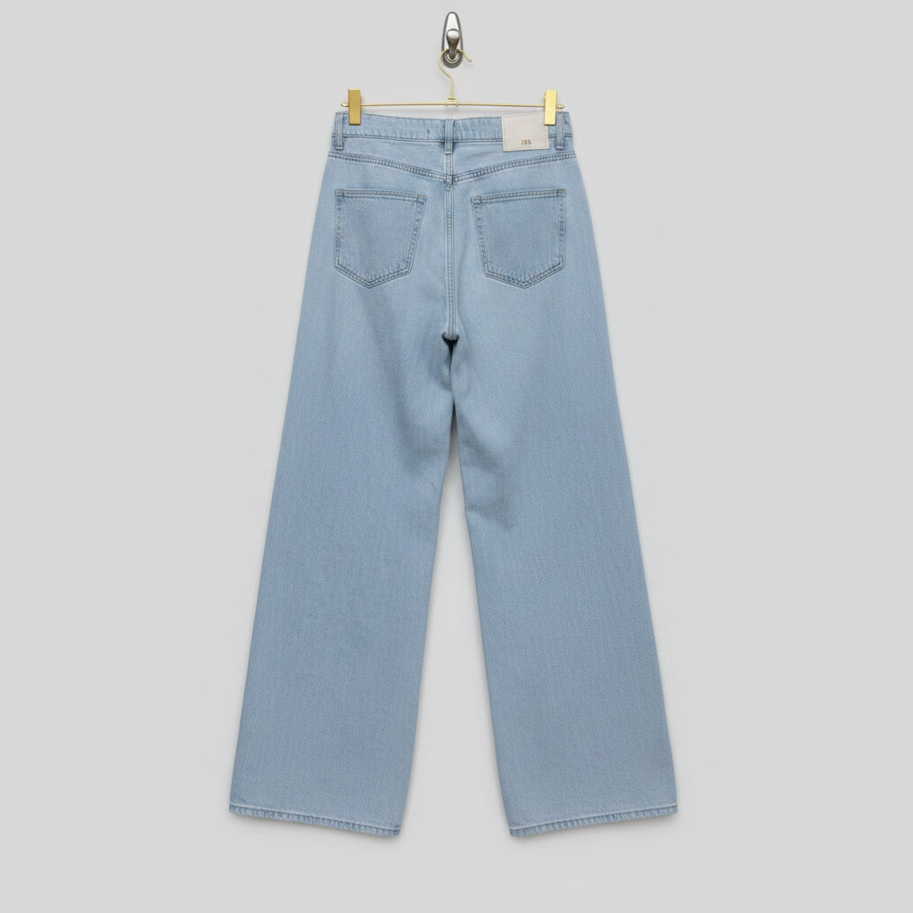 Zara Light Wash Wide Leg Jeans Size 2 | Women's High-Rise Denim