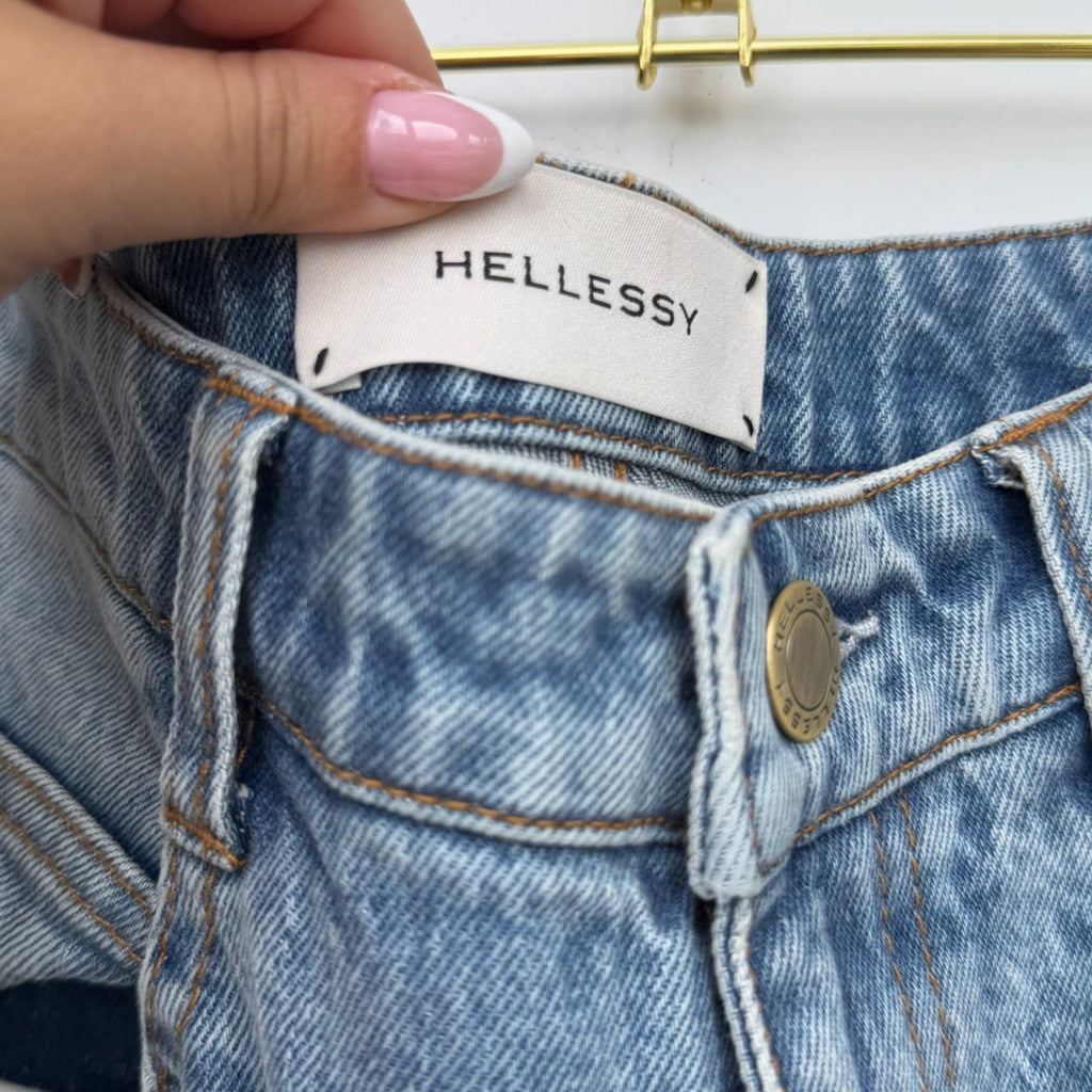 Hellessy High-Waist Velvet Stripe Jeans Size 2 | Women's Designer Denim