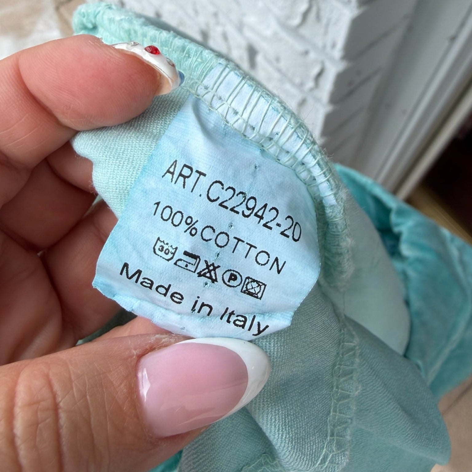 GIGI Moda Embellished Turquoise Joggers One Size | Women's Rhinestone Lounge Pants