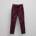 Gigi Moda Floral Burgundy Print Joggers One Size | Made in Italy Women's Lounge Pants