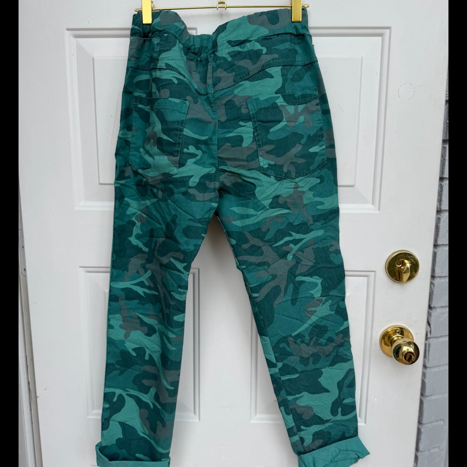 Gigi Moda Embellished Camo Joggers One Size | Made in Italy Women's Lounge Pants