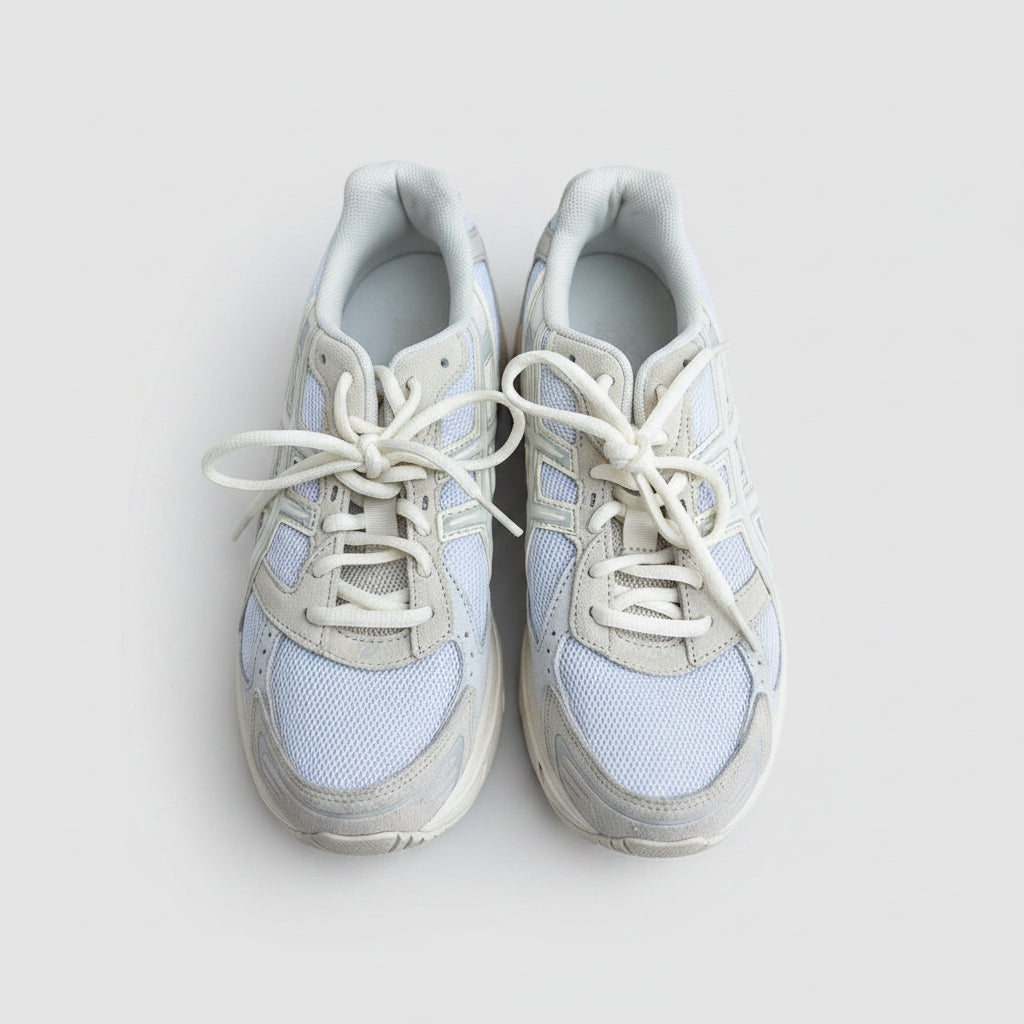 ASICS GEL-NYC Cream White Sneakers Size 8 | Women's Lifestyle Running Shoes