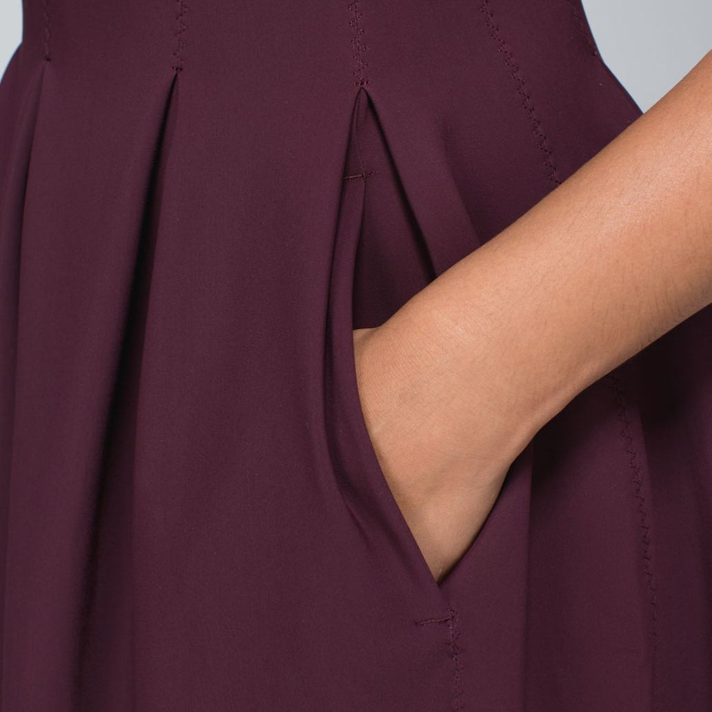 Lululemon Here To There Dress Size 6- Bordeaux Drama