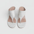 Nordstrom Croc-Embossed Thong Heeled Mules Size 8 | Women's Leather Slide Sandals