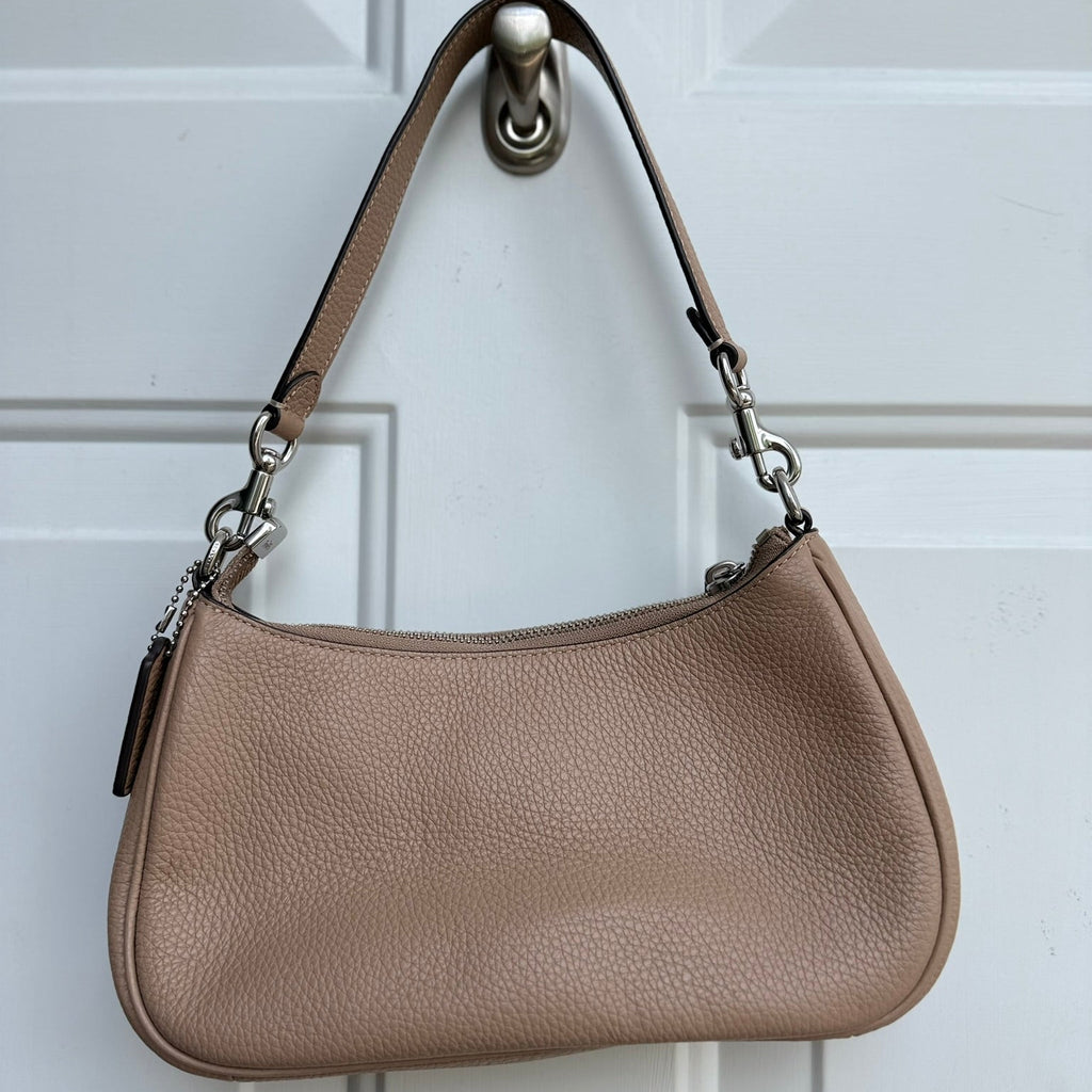 Coach Teri Pebbled Leather Shoulder Bag
