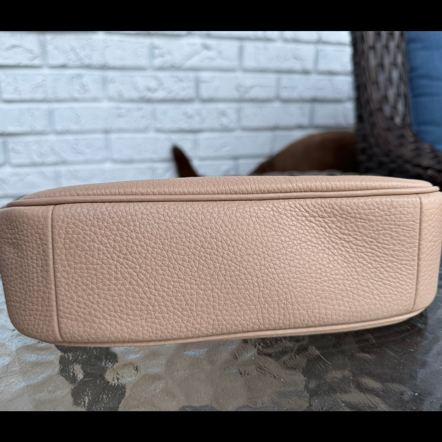 Coach Teri Pebbled Leather Shoulder Bag