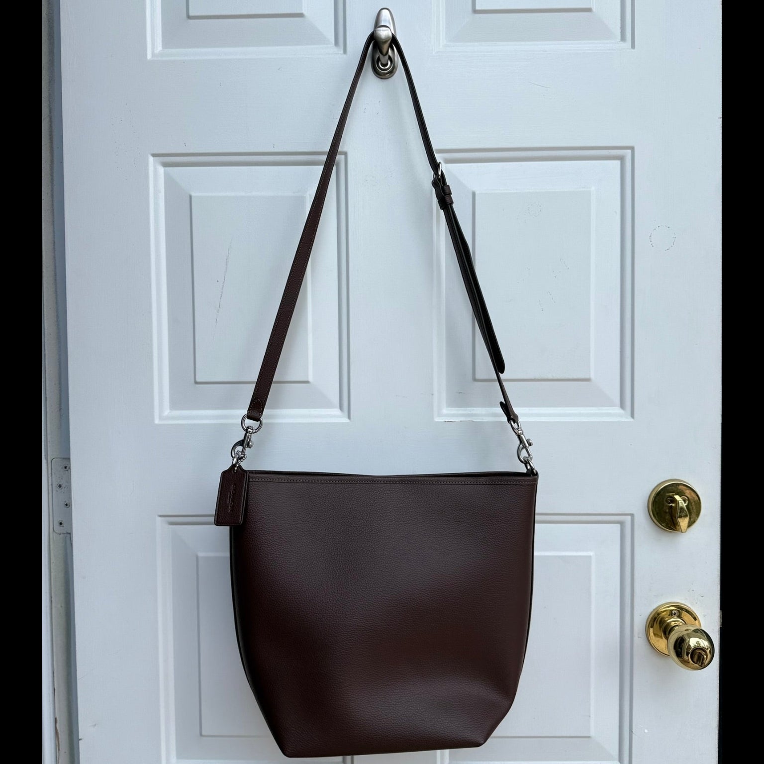 Coach Brown Leather Hobo Bag