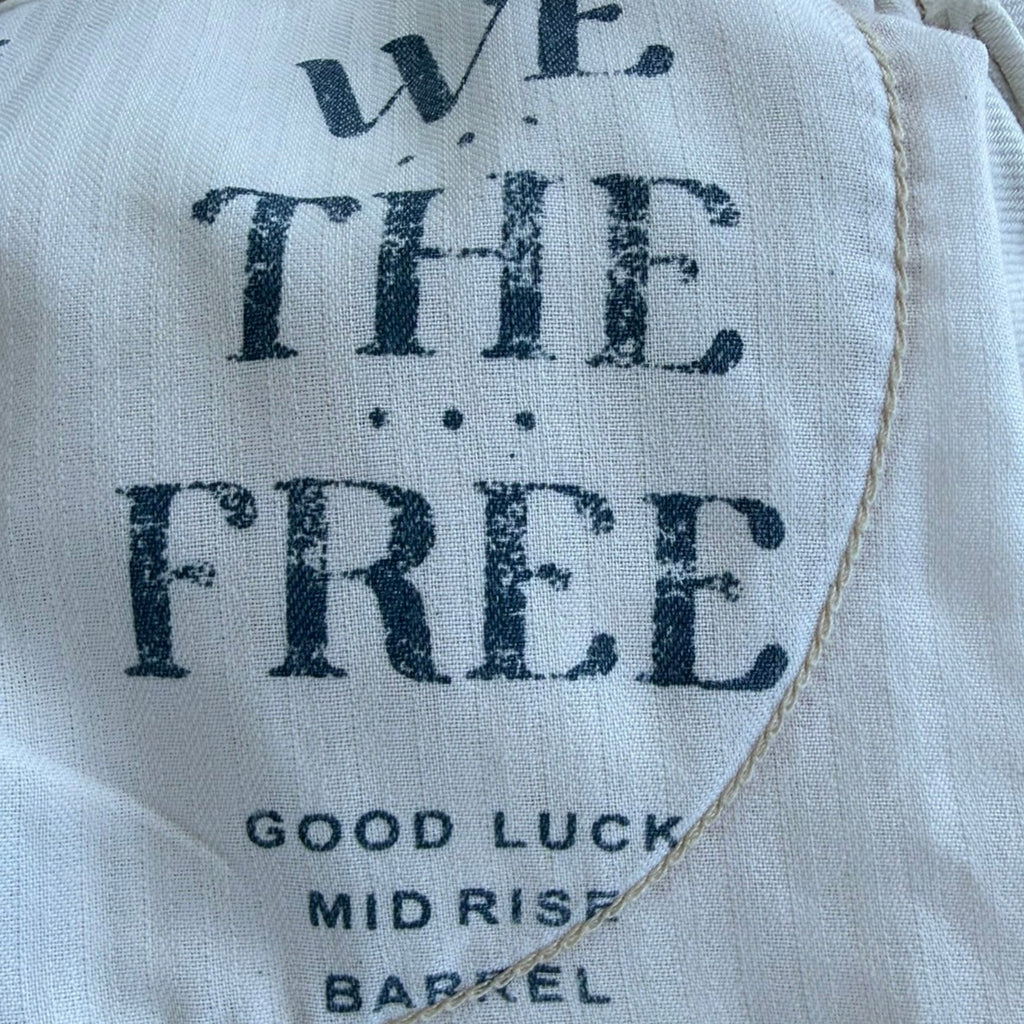 We The Free Good Luck Mid Rise Barrel Jeans Size 26