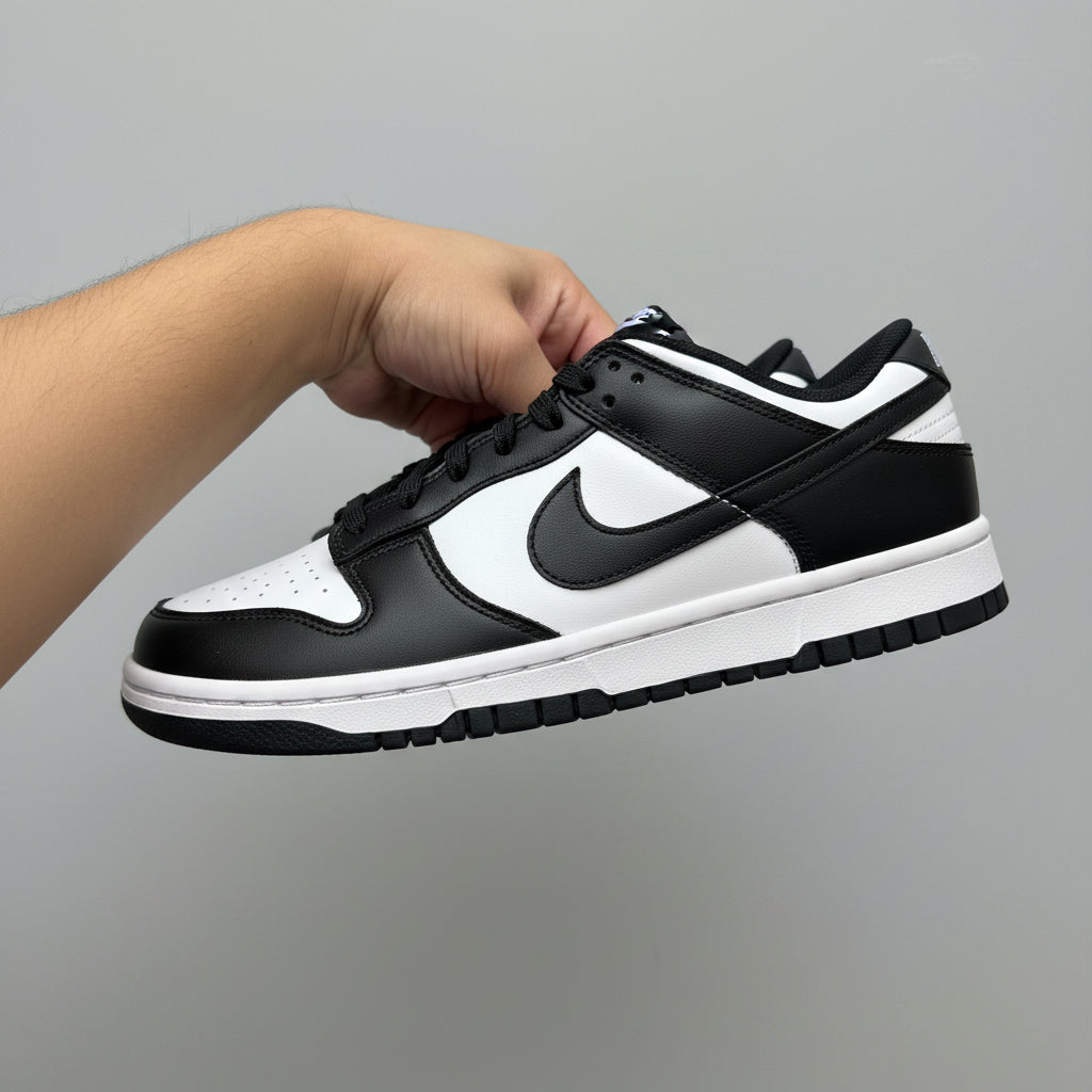 Nike Dunk Low Retro "Panda" Sneakers Size 7.5 | Black & White Women's Shoes