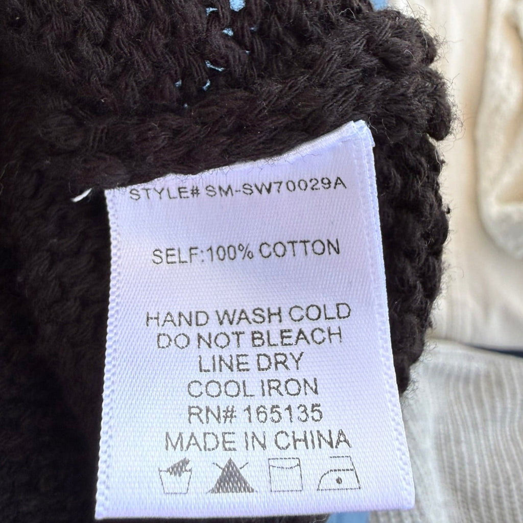 Sky to Moon Gina Sleeveless Knit Top Black Size Large
