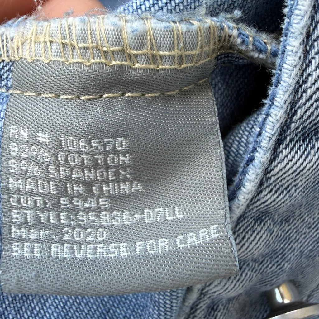 h-trailz Monogram Back Panel Denim Jacket Size Large