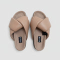 Roam Puffy Cross Strap Sandals Size 8 | Women's Quilted Comfort Slides