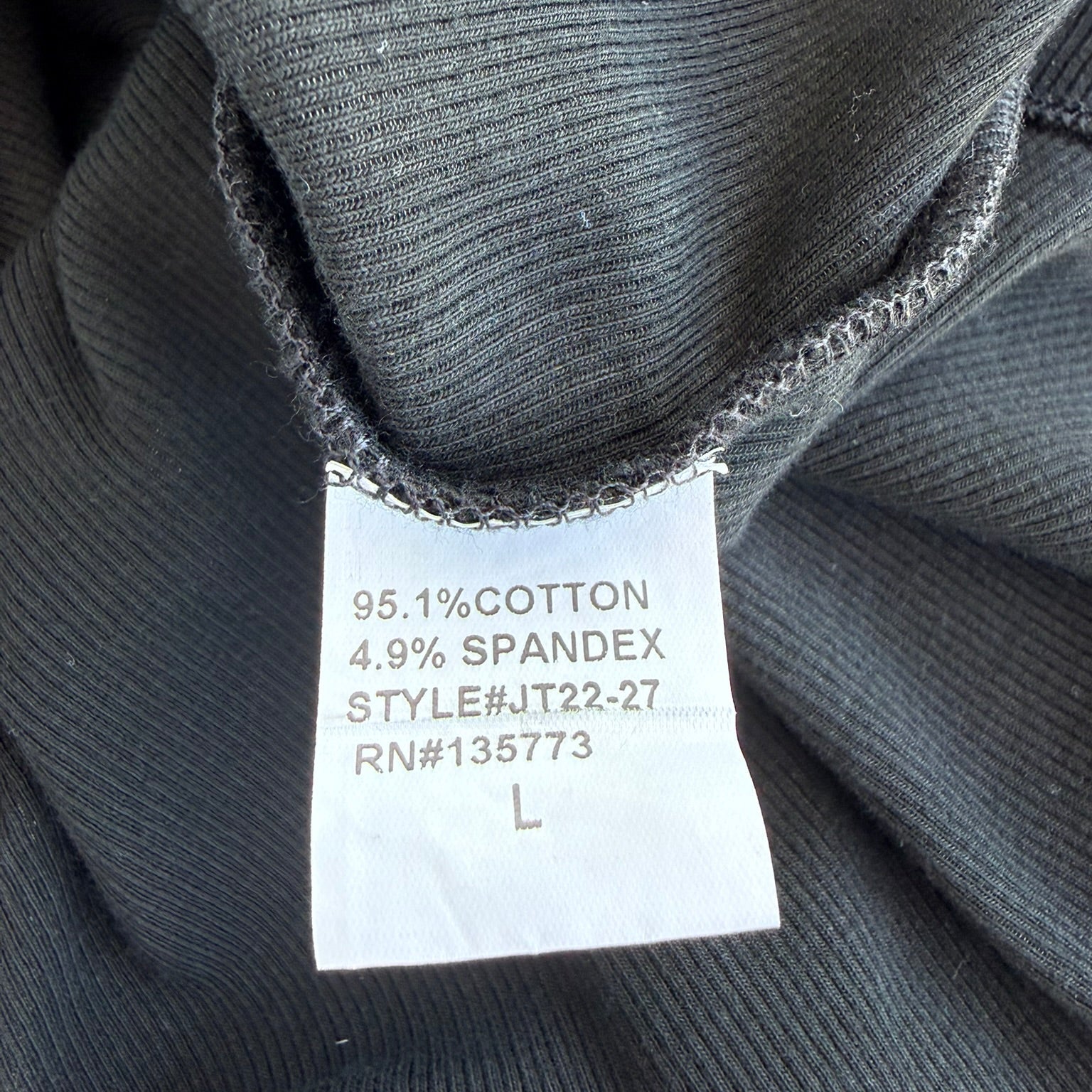 Olivaceous Ribbed Tie-Shoulder Tank Top Black Size Large