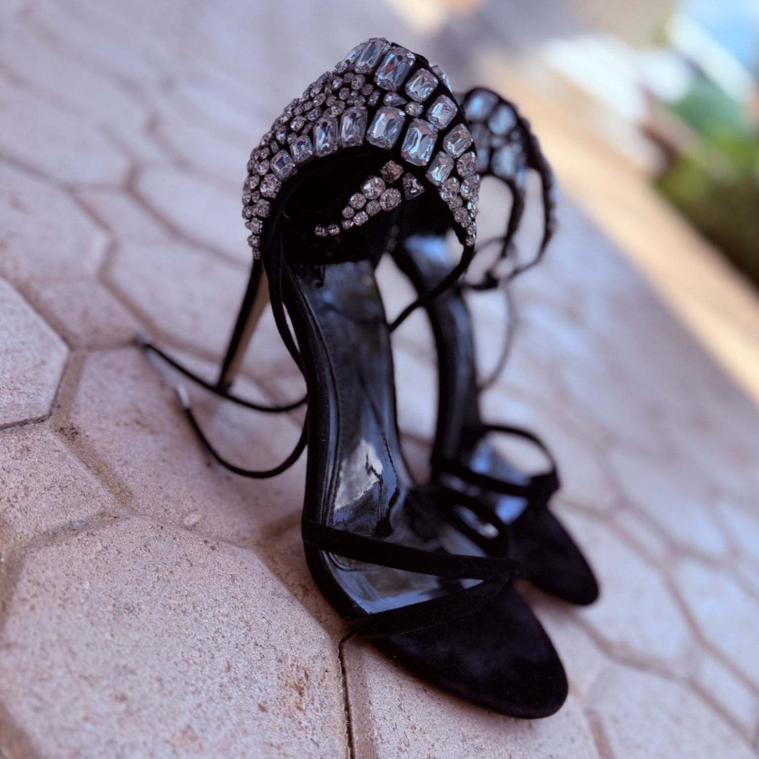 Vince Camuto Embellished Stiletto Sandals Size 7.5 | Women's Rhinestone Heels