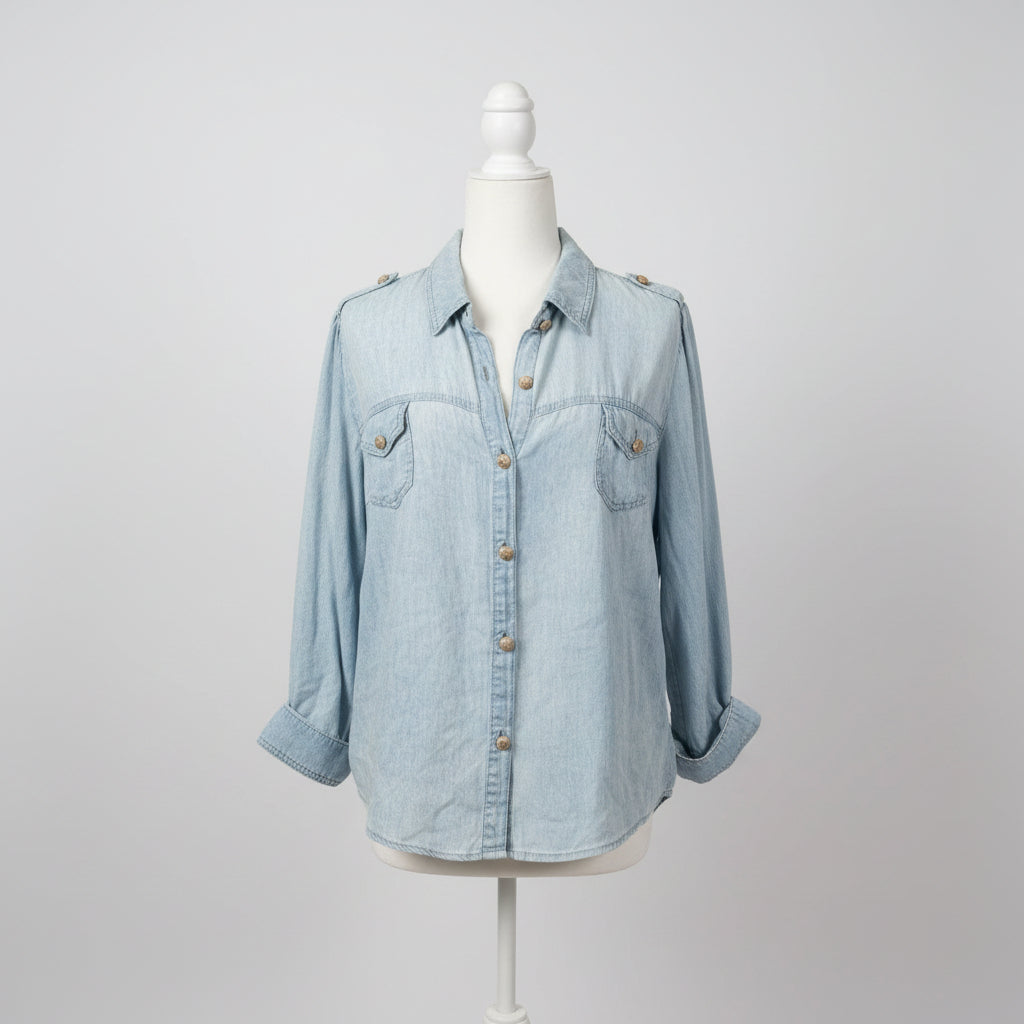 Generation Love Tencel Linen Shirt Size Large