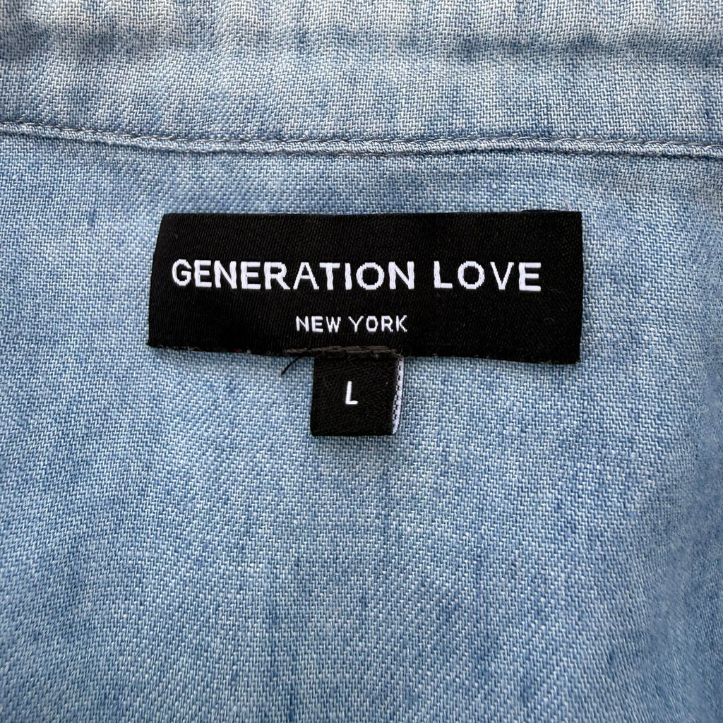 Generation Love Tencel Linen Shirt Size Large