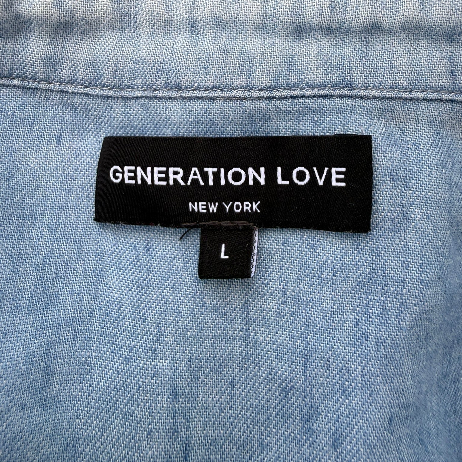 Generation Love Tencel Linen Shirt Size Large