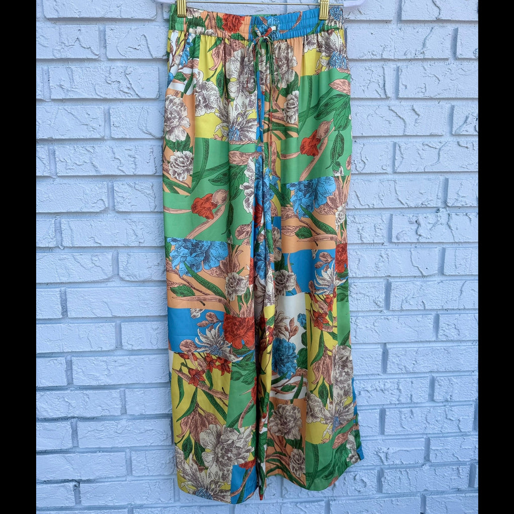 Current Air Floral Patchwork Trousers Size Small