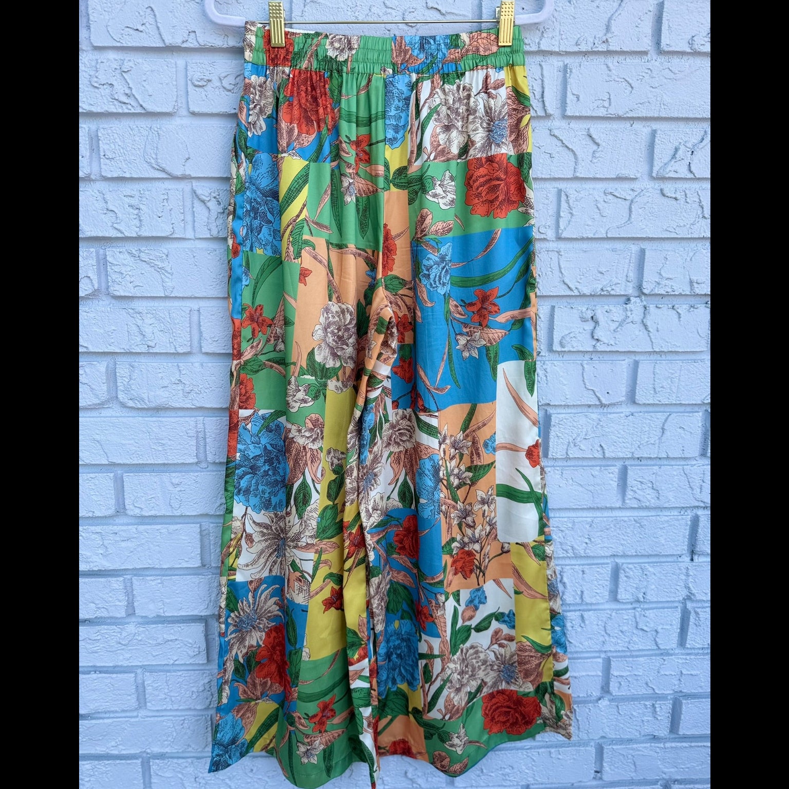 Current Air Floral Patchwork Trousers Size Small