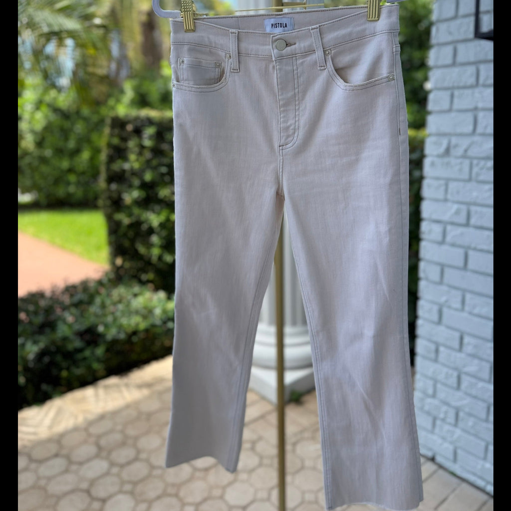Pistola Raw Hem Cropped Jeans Size 28