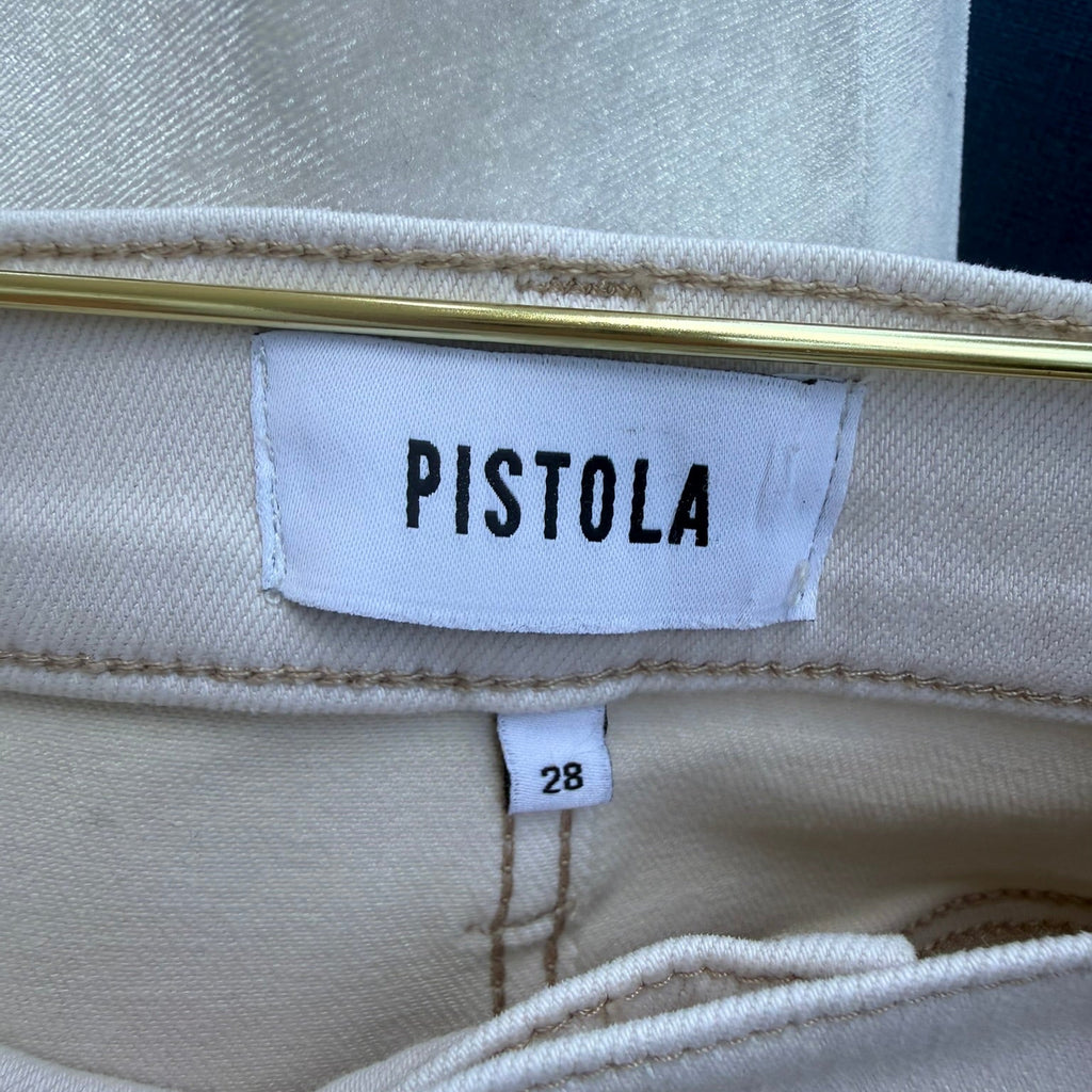 Pistola Raw Hem Cropped Jeans Size 28