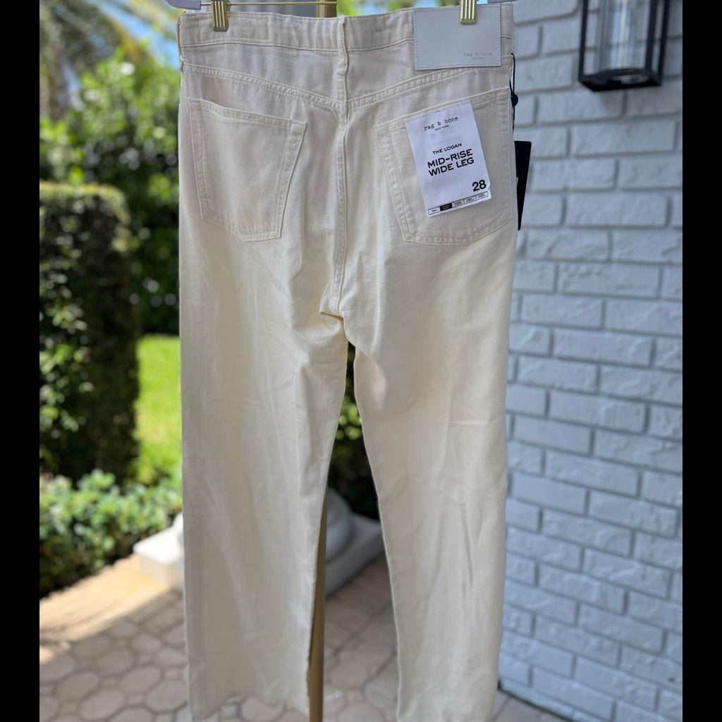 Rag & Bone Logan Wide Leg Jeans Size 28