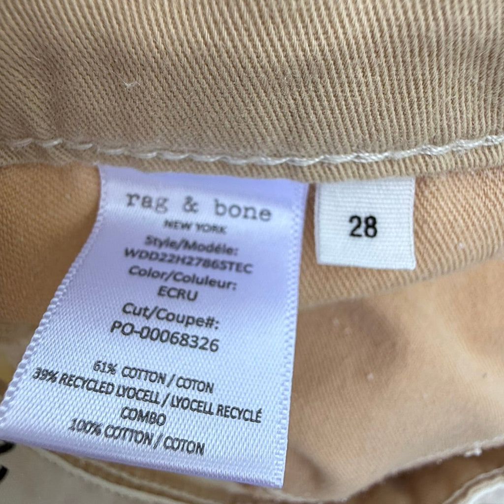 Rag & Bone Logan Wide Leg Jeans Size 28