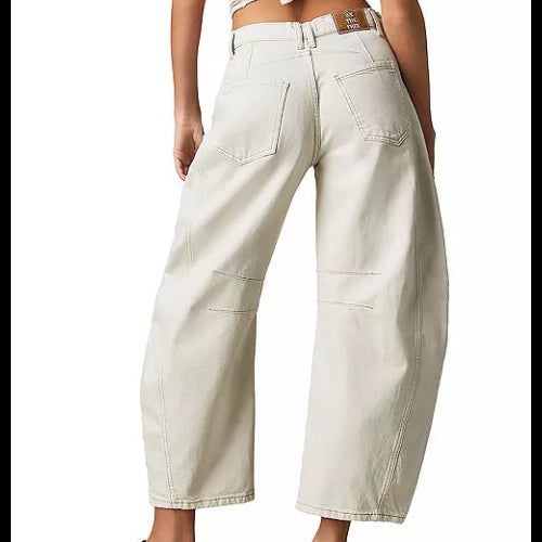 We The Free Good Luck Mid Rise Barrel Jeans Size 26