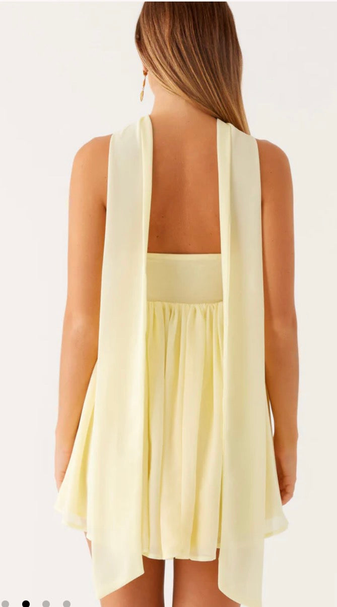 Peppermayo Saturn Mini Dress- Yellow Size 0