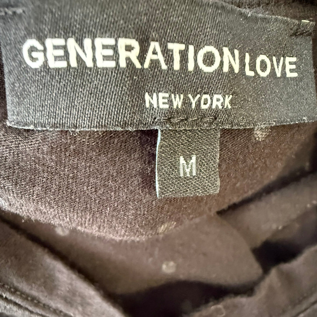 Generation Love Studded Muscle Tee Black Size Medium