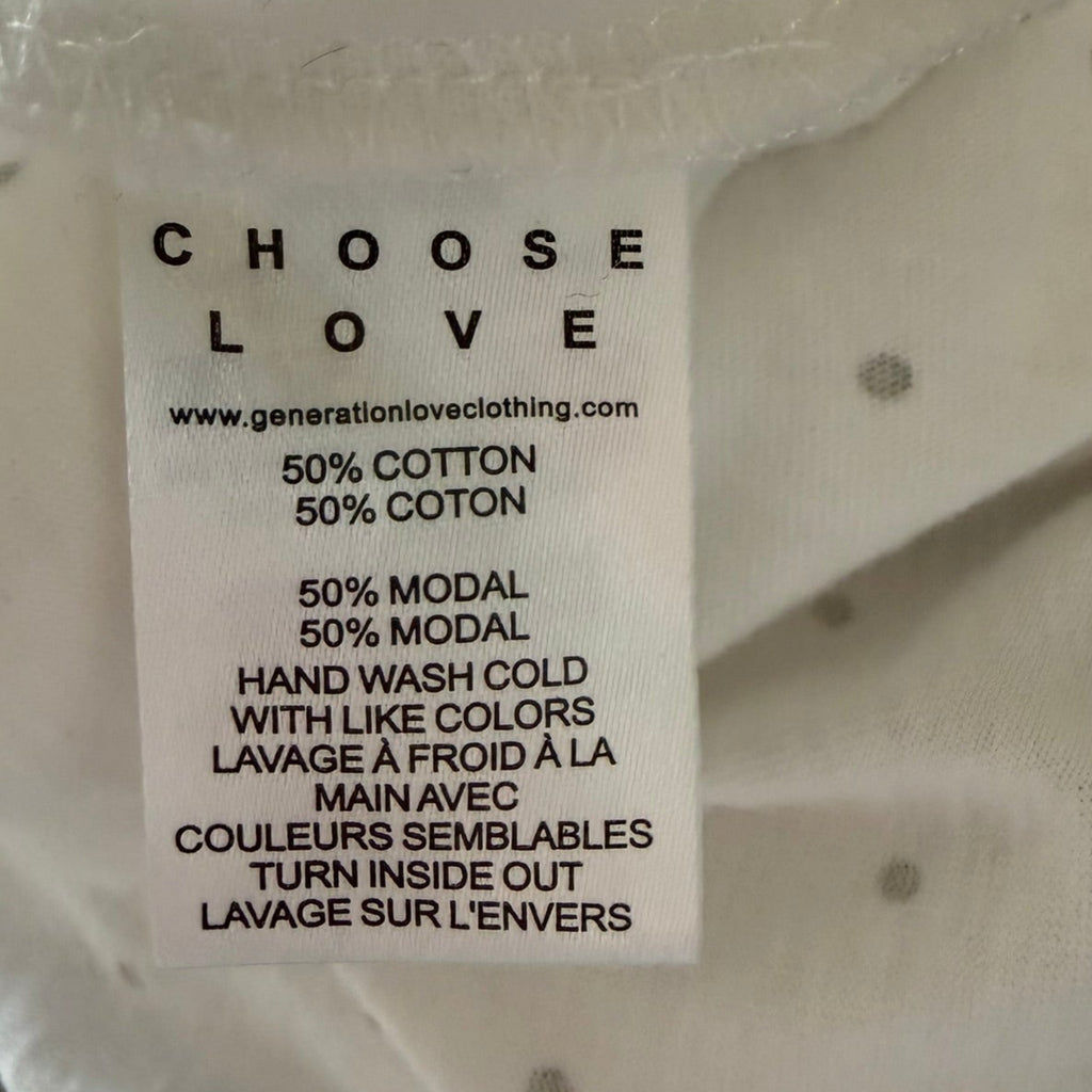Generation Love Studded Muscle Tee White Size Medium