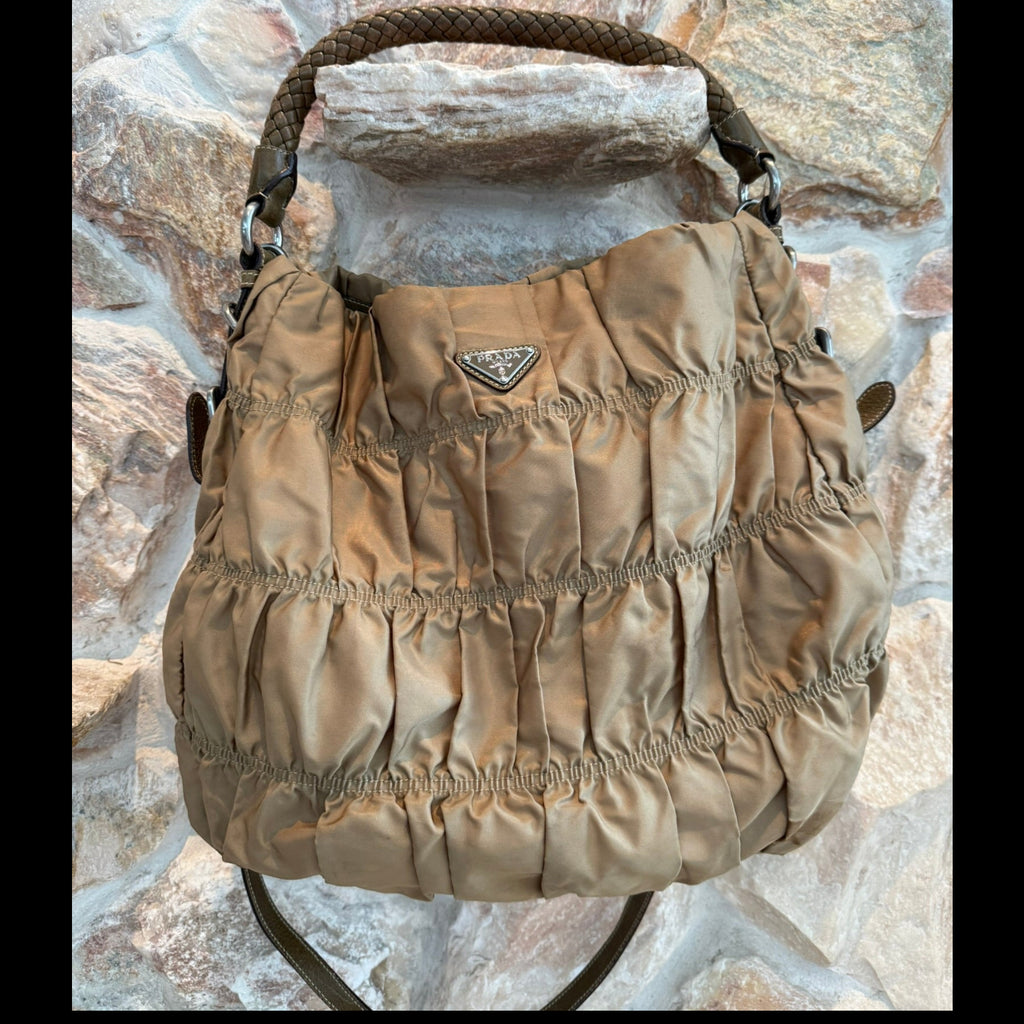 Prada Tessuto Gaufre Hobo Bag (Early 2000's)