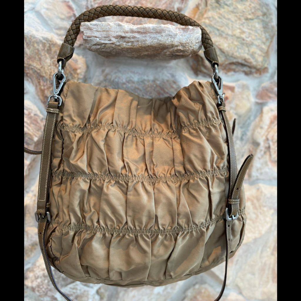 Prada Tessuto Gaufre Hobo Bag (Early 2000's)