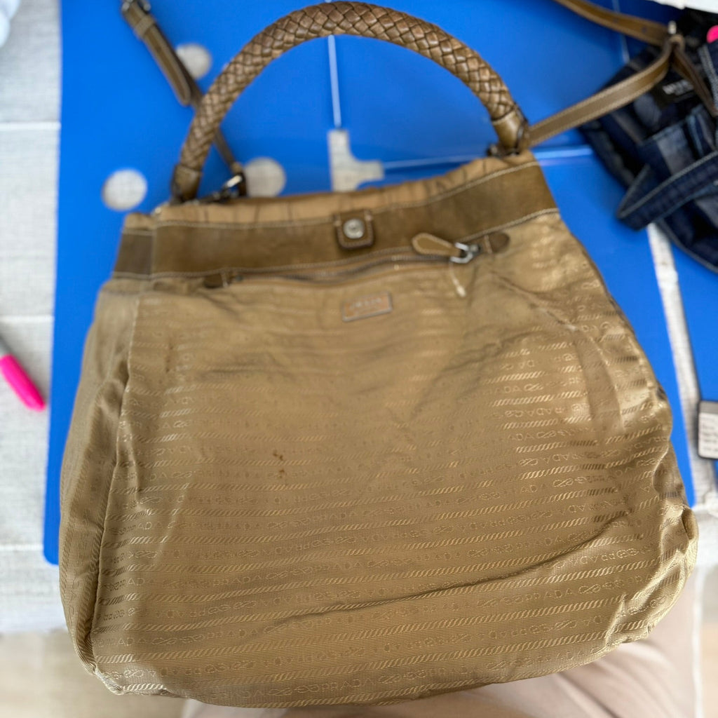 Prada Tessuto Gaufre Hobo Bag (Early 2000's)