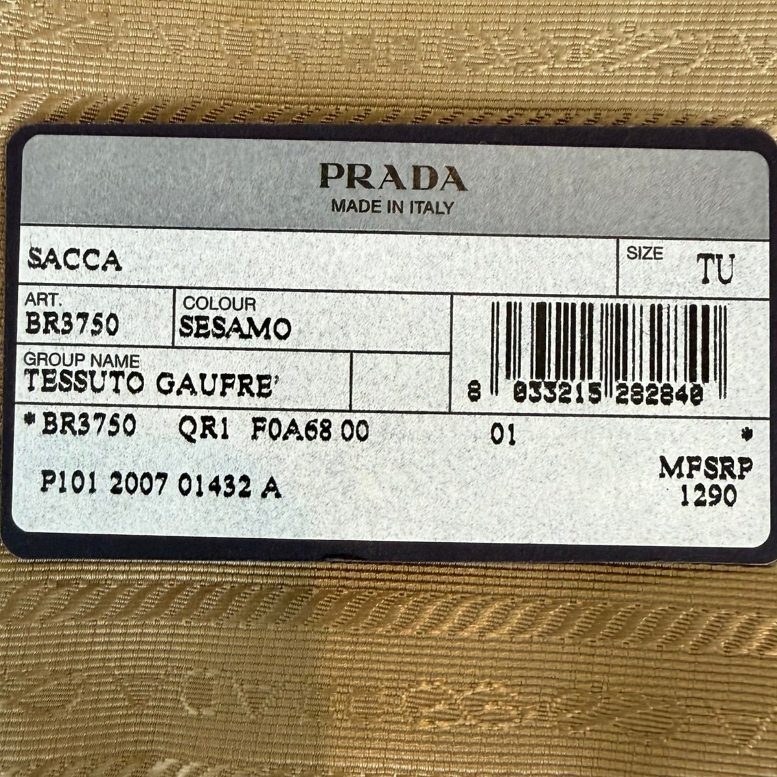 Prada Tessuto Gaufre Hobo Bag (Early 2000's)