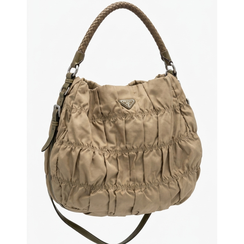 Prada Tessuto Gaufre Hobo Bag (Early 2000's)