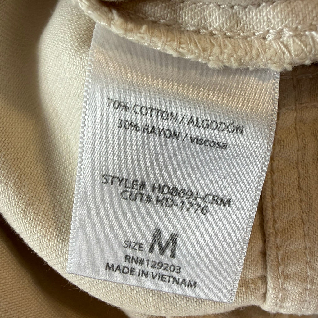 Hidden Jeans Frayed Cream Denim Jacket Size Medium
