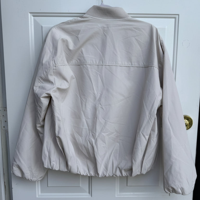 LaMarque Beige Lightweight Bomber Jacket Size Small