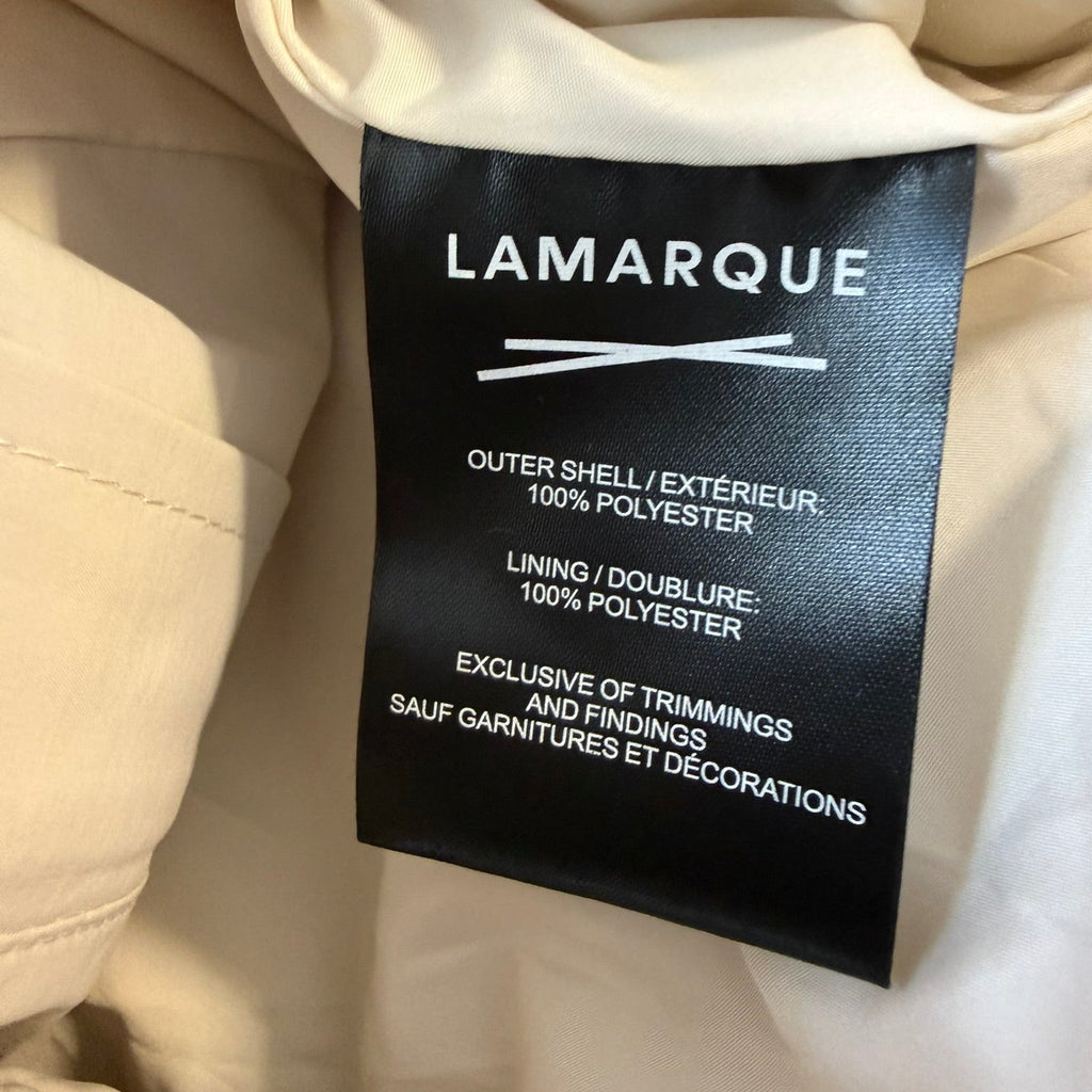 LaMarque Beige Lightweight Bomber Jacket Size Small