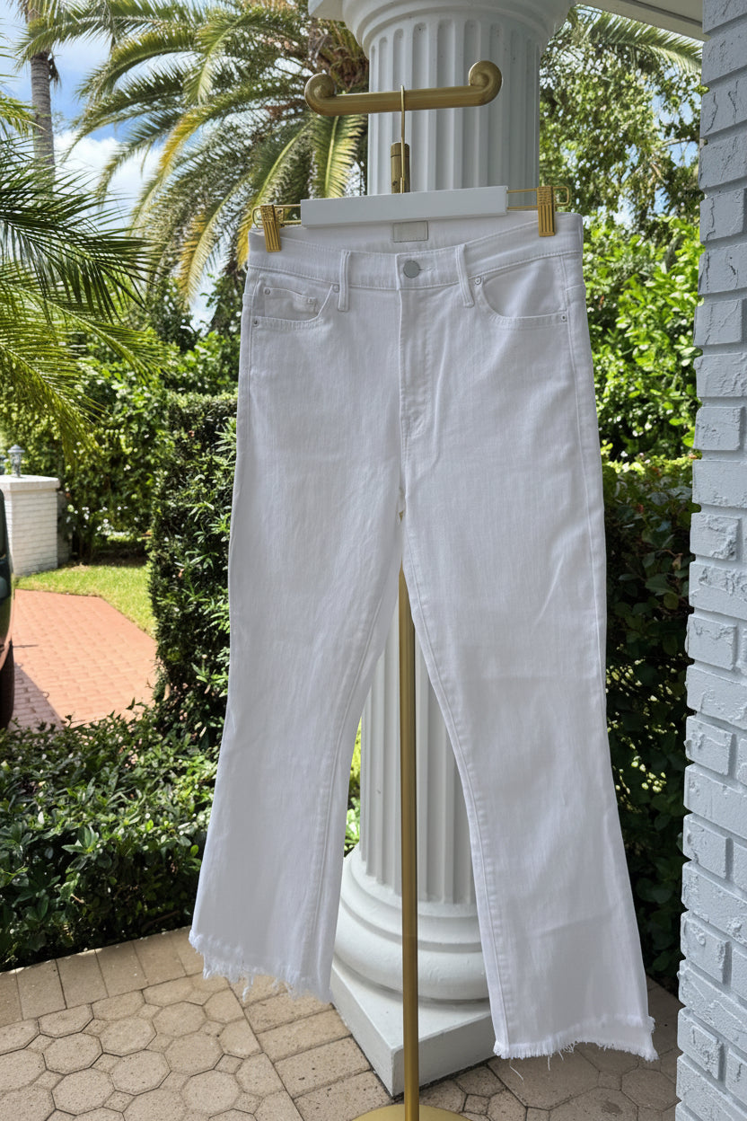Mother The Insider Crop Step Fray Size 29