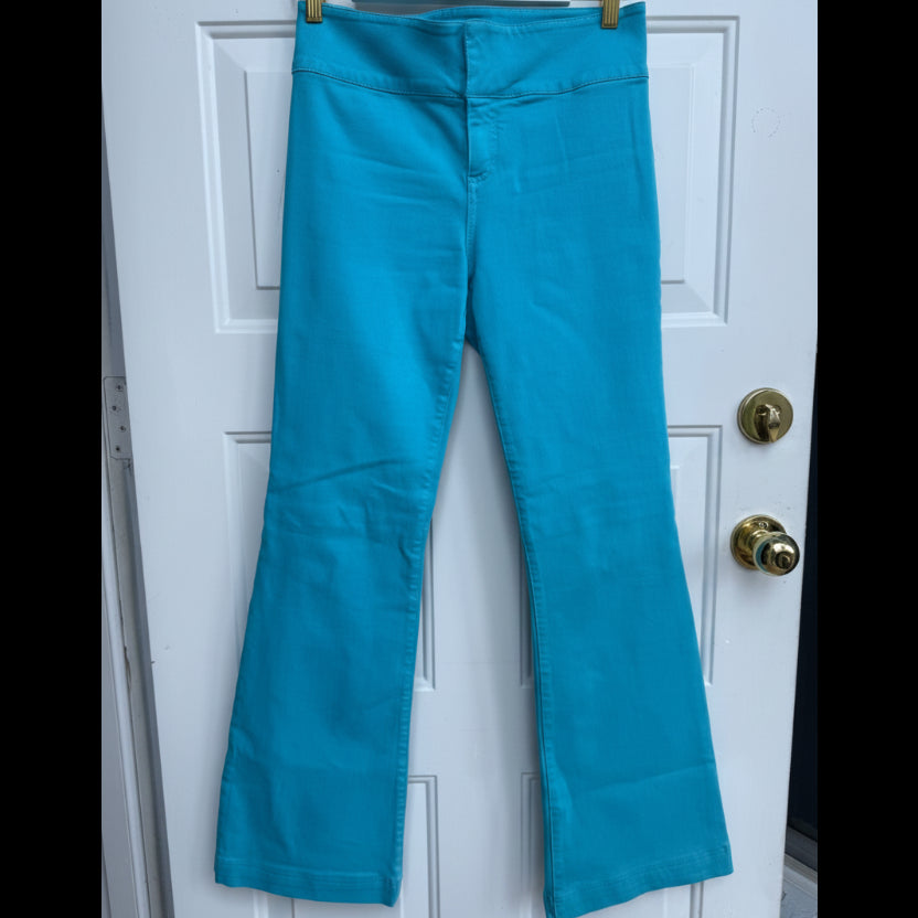 Alice & Olivia Turquoise Flare Jeans Size 29