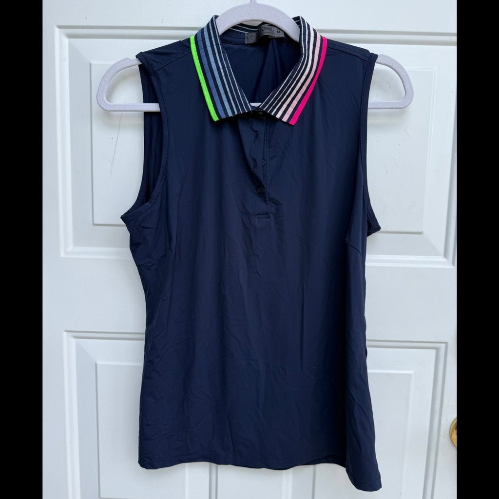 G/Fore Sleeveless Golf Polo Shirt Size Medium