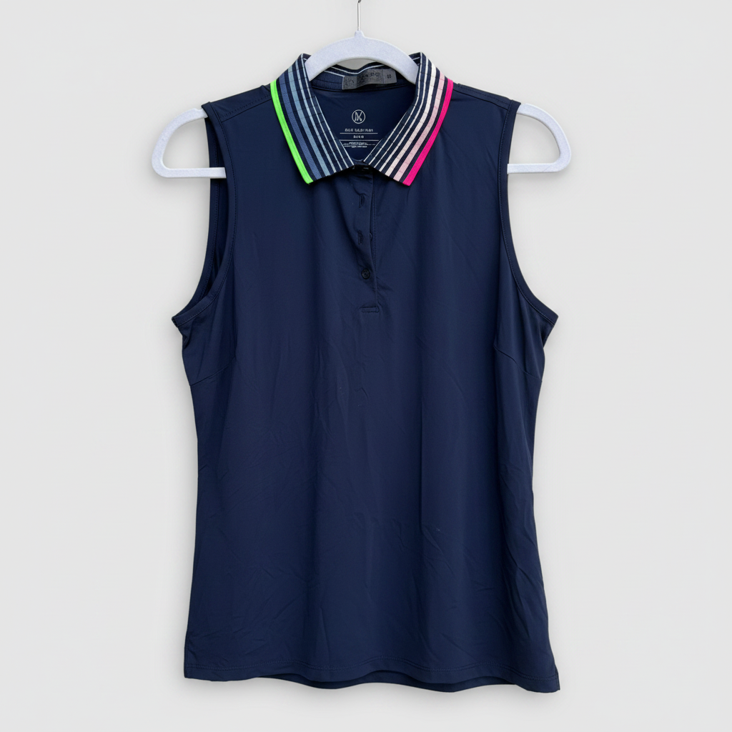 G/Fore Sleeveless Golf Polo Shirt Size Medium