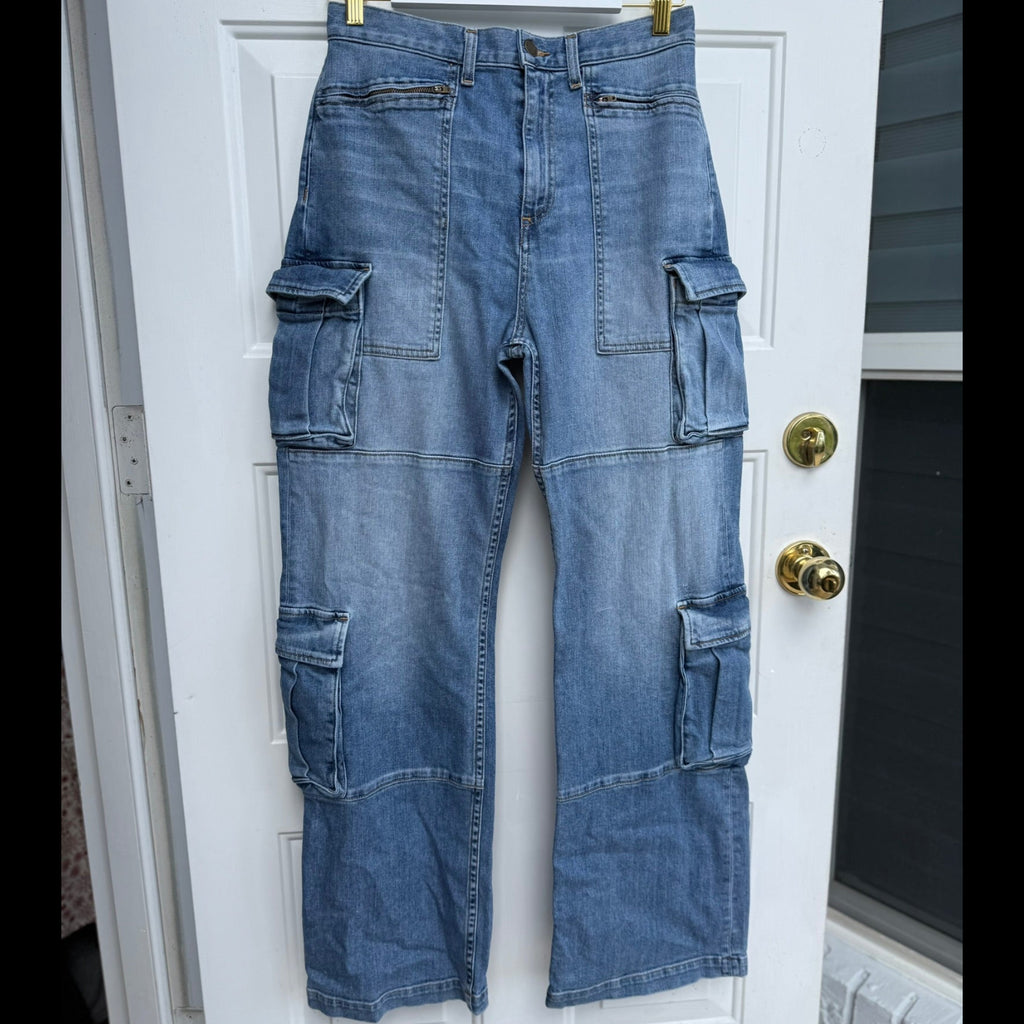 Ramy Brook Light Wash Giana Cargo Jeans Size 29